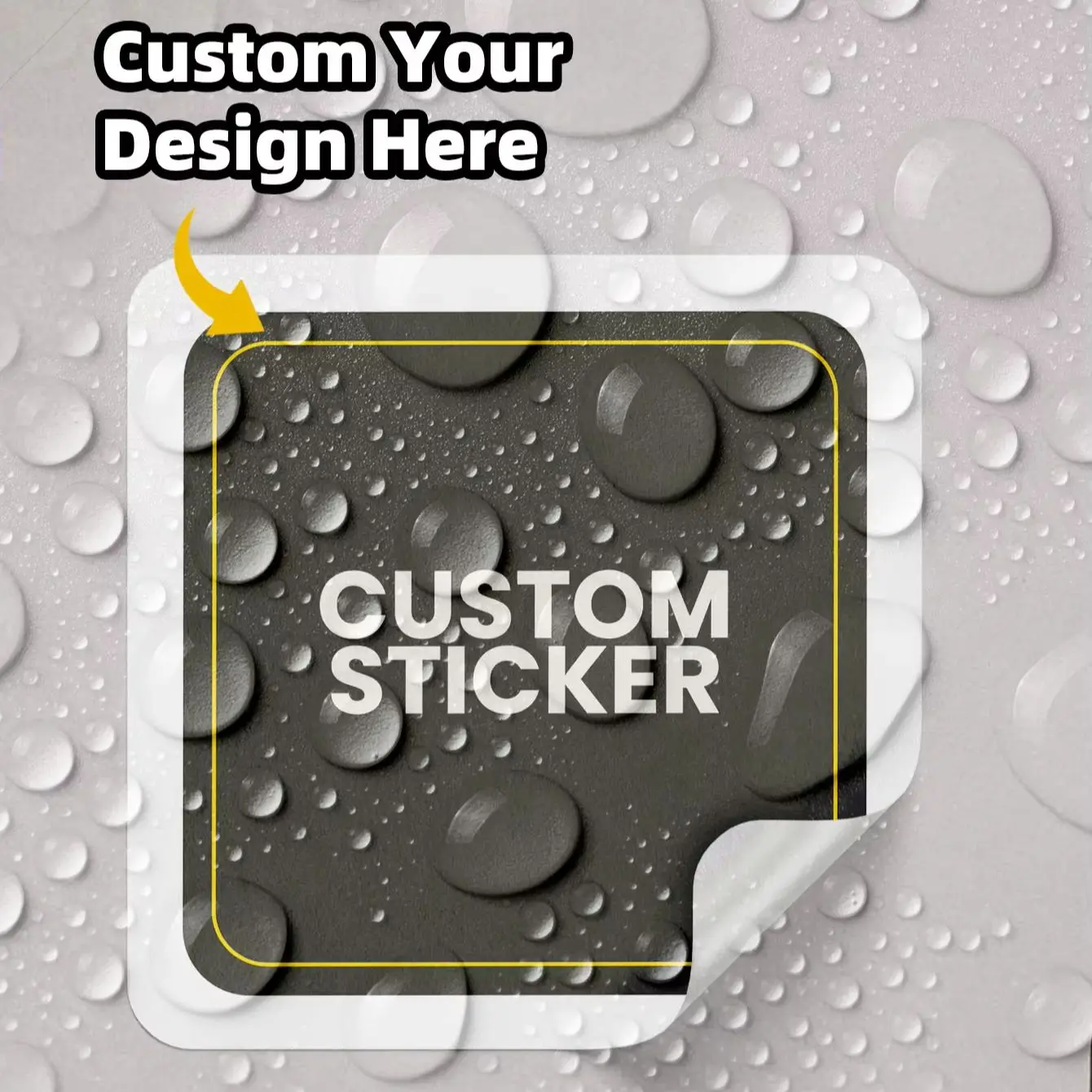1-200PCS Custom Square Stickers for Planners, Mason Jars, Binders, Mirrors, Bike Frames, Folders, Lunch Boxes&Skateboards Labels view 4