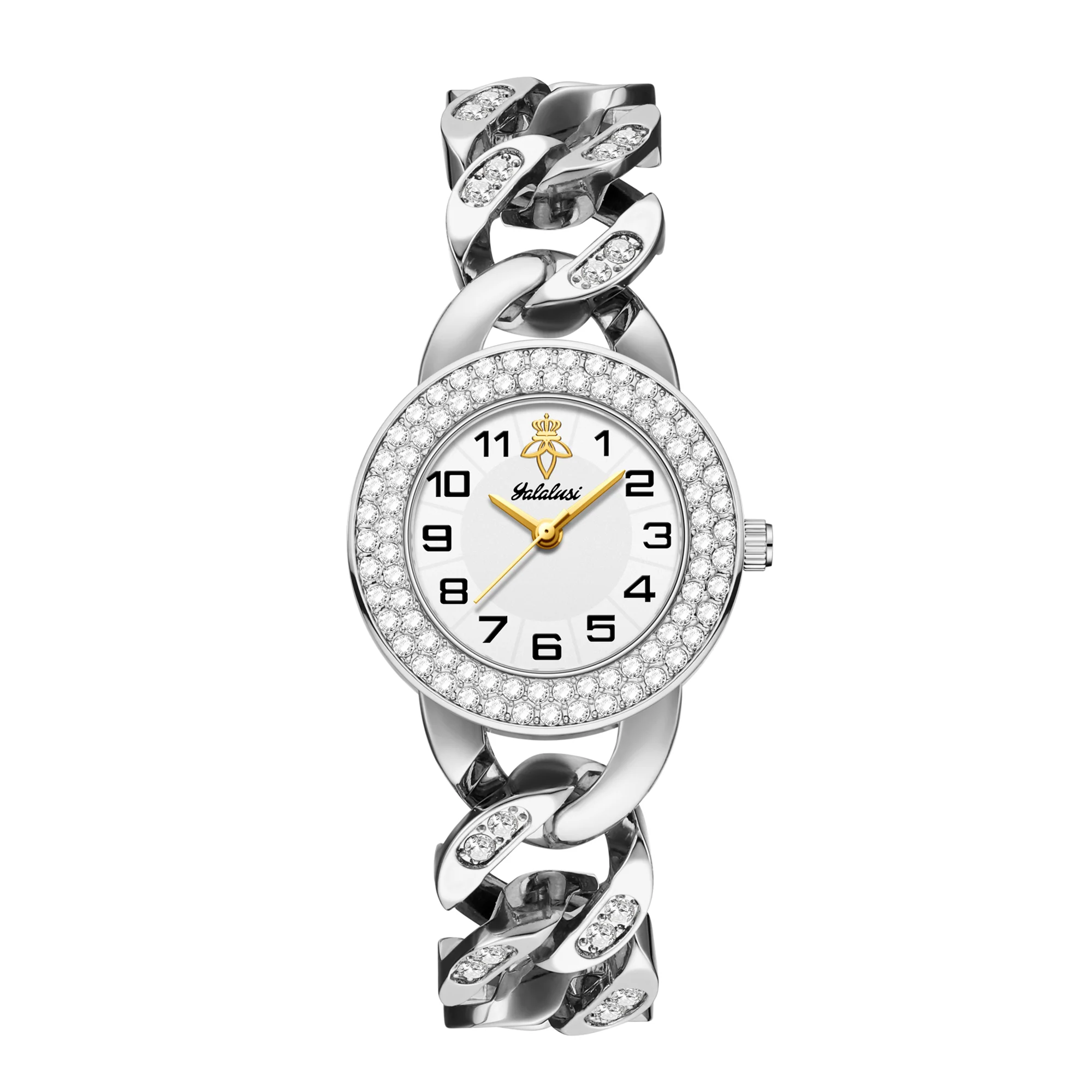 

YaLaLuSi Роскошные подарочные часы для женщин и мужчин, золотые, с кристаллами, скелетонизированные, кварцевые, модные, водонепроницаемые, спортивные наручные часы, в коробке, бесплатная доставка