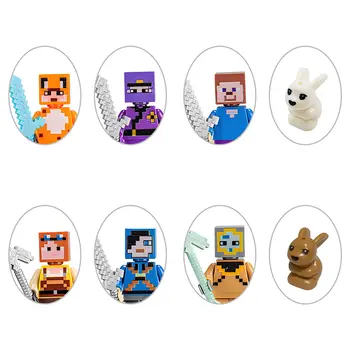 24 ks/sada Minecraft adventní kalendář, krabice, figurka, anime, akční figurka, model, stavebnice, vánoční kalendář, odpočítávání, dětské hračky, dárky 12 nejlepší prodej Adventní kalendář Minecraftu - №1