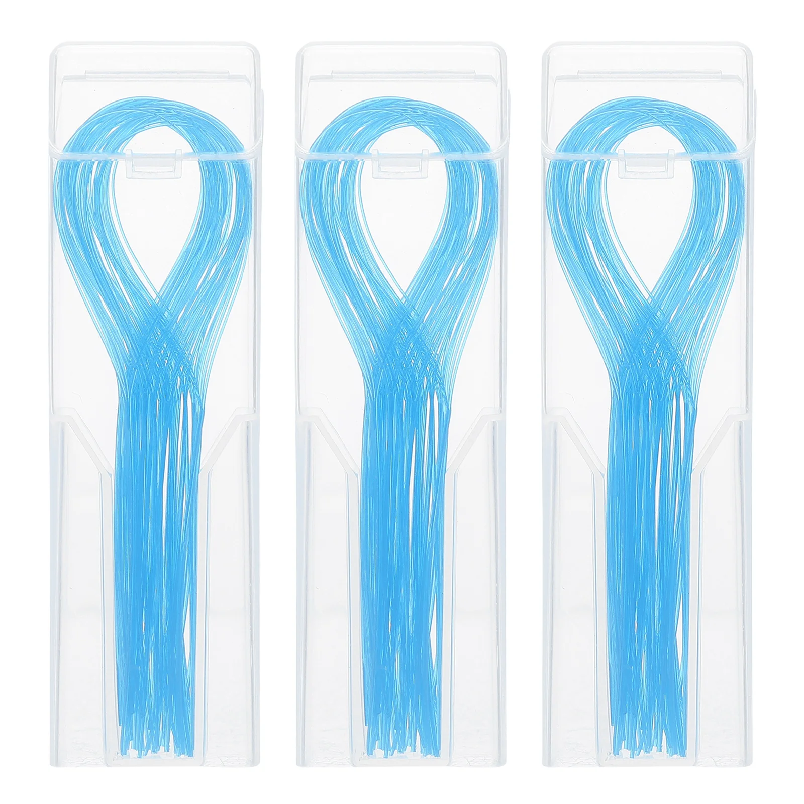 150 Pcs Floss Dental Threaders for Bridges Brace Nylon Orthodontics Guide Supplies Blue