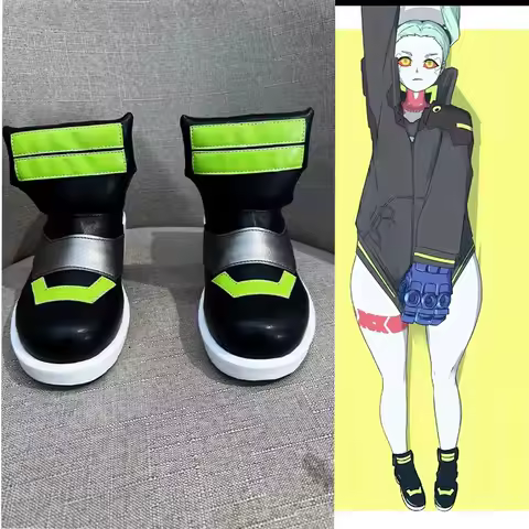 Rebecca Cosplay shoes Anime Cyber-punk Edgerunners Cosplay Rebecca Wig Custom Made boots Accessories