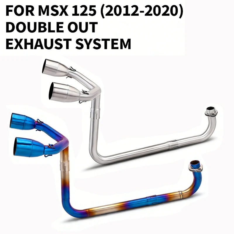 high performance Motorcycle Exhaust Full Systems Pipe For Honda GROM M3 MSX 125 MSX125 slip-on 2012-2020