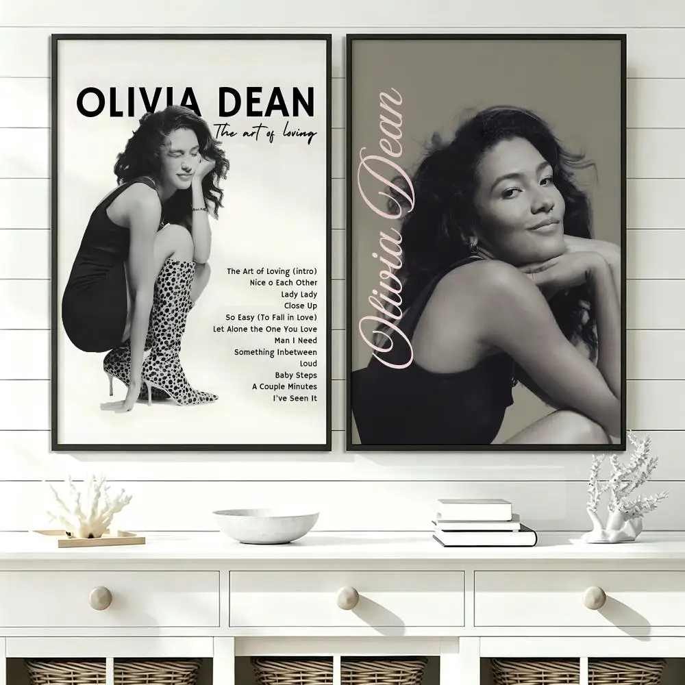 music Olivia Dean Poster Poster HD Trendy SelfAdhesive Wall Art Print For Living Room Bedroom Dorm Office Home Gift