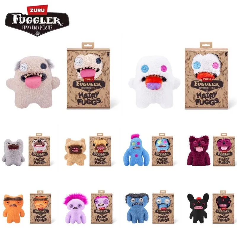 

Fuggler волосатые куклы Fuggs, серия волос, мягкие плюшевые игрушки, зубы, монстры, мультяшные забавные, уродливые, милые, для взрослых и детей, подарки на Рождество и день рождения