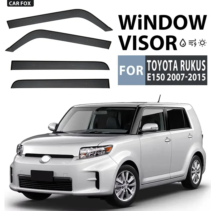 

Car Window Visor 4Pcs For Toyota Rukus 2007-2015 Black Awning Shelters Windshield Side Window Rain Sun Shade Auto Accessories