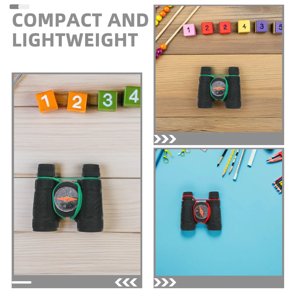 20 pezzi Mini per bambini telescopio portatile leggero bussola incorporata esplorazione della natura all'aperto bambini
