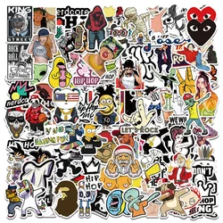 10/30/50PCS New INS Hip Hop Cartoon Personality Creative Computer Luggage TableCar Chair Decoration Waterproof Sticker Wholesale