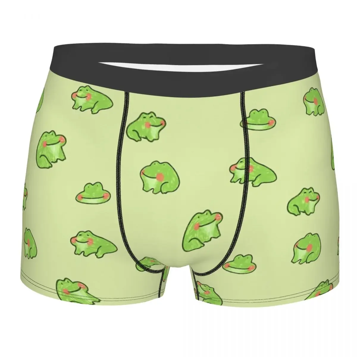 Cottagecore Rural Aesthetic Happy Little Frogs Underpants Homme Panties Man Underwear Sexy Shorts Boxer Briefs