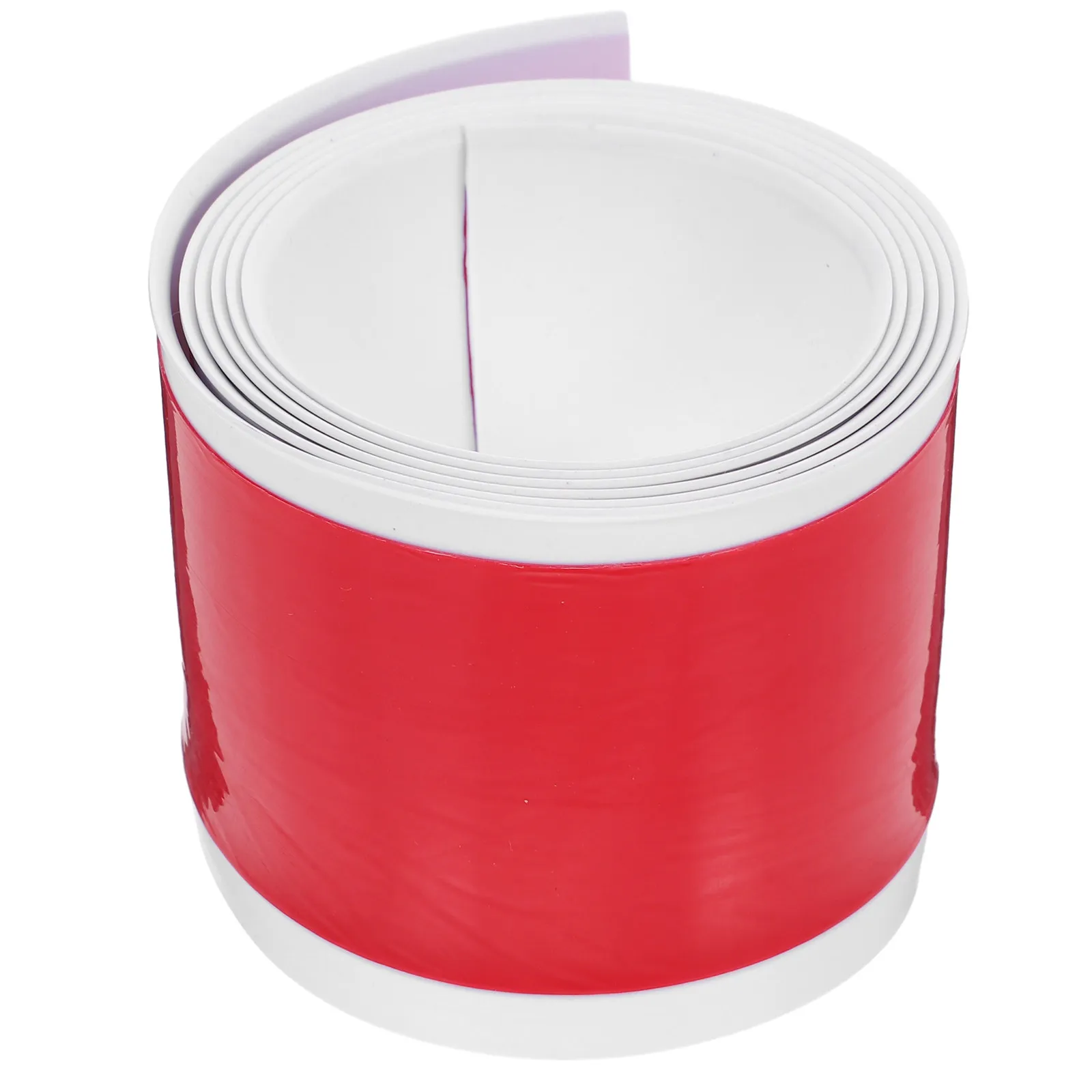 Rodapé de PVC 1 Rolo Autoadesivo Flexível para Decoração de Parede de Quarto