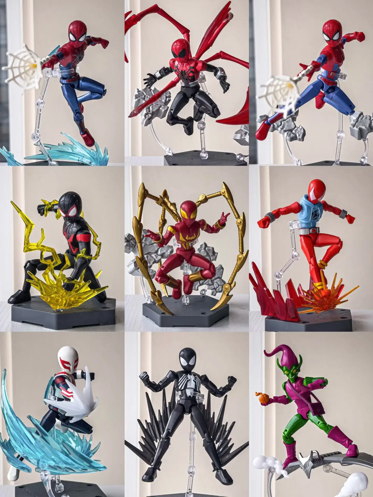 Keeppley Homem-Aranha Venom Action Figure Infinity Edition 1a Onda Móvel Montado Brinquedo Caixa Cega Presente de Natal