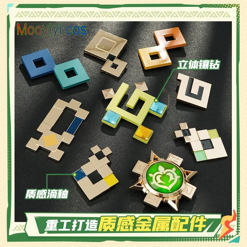 Mooyiyi kostum Cosplay Kinich, kostum permainan peran Natal Halloween, pameran komik putar api, S-XL berburu