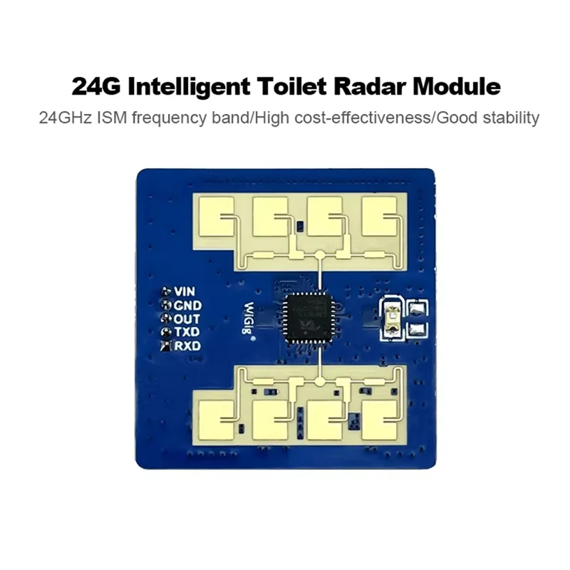 

N93R Новый модуль LD2411 24G для умного дома, измерение расстояния человека и распознавание жестов в качестве приложения для туалета