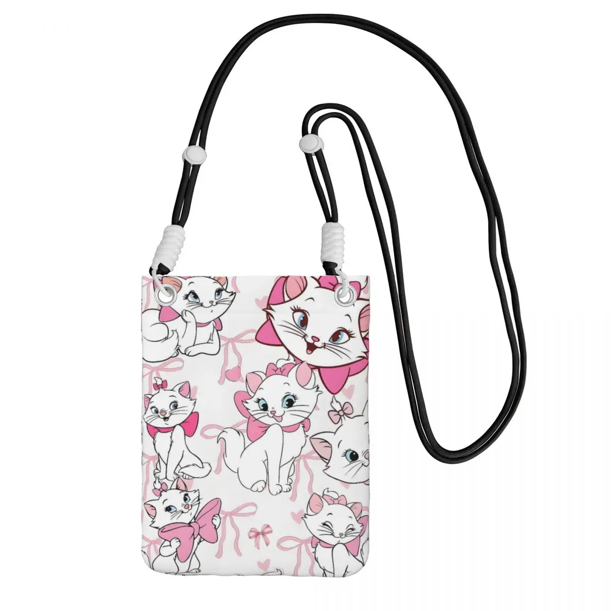 

Custom Marie Cat Carry A Mobile Phone Bag Diagonally Women Men Animation Shoulder Crossbody Bag Adjustable Length Shopping