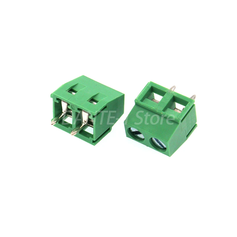 KF127 green terminal block 5.0mm pitch 2P 3P splicing PCB screw type 300V/10A