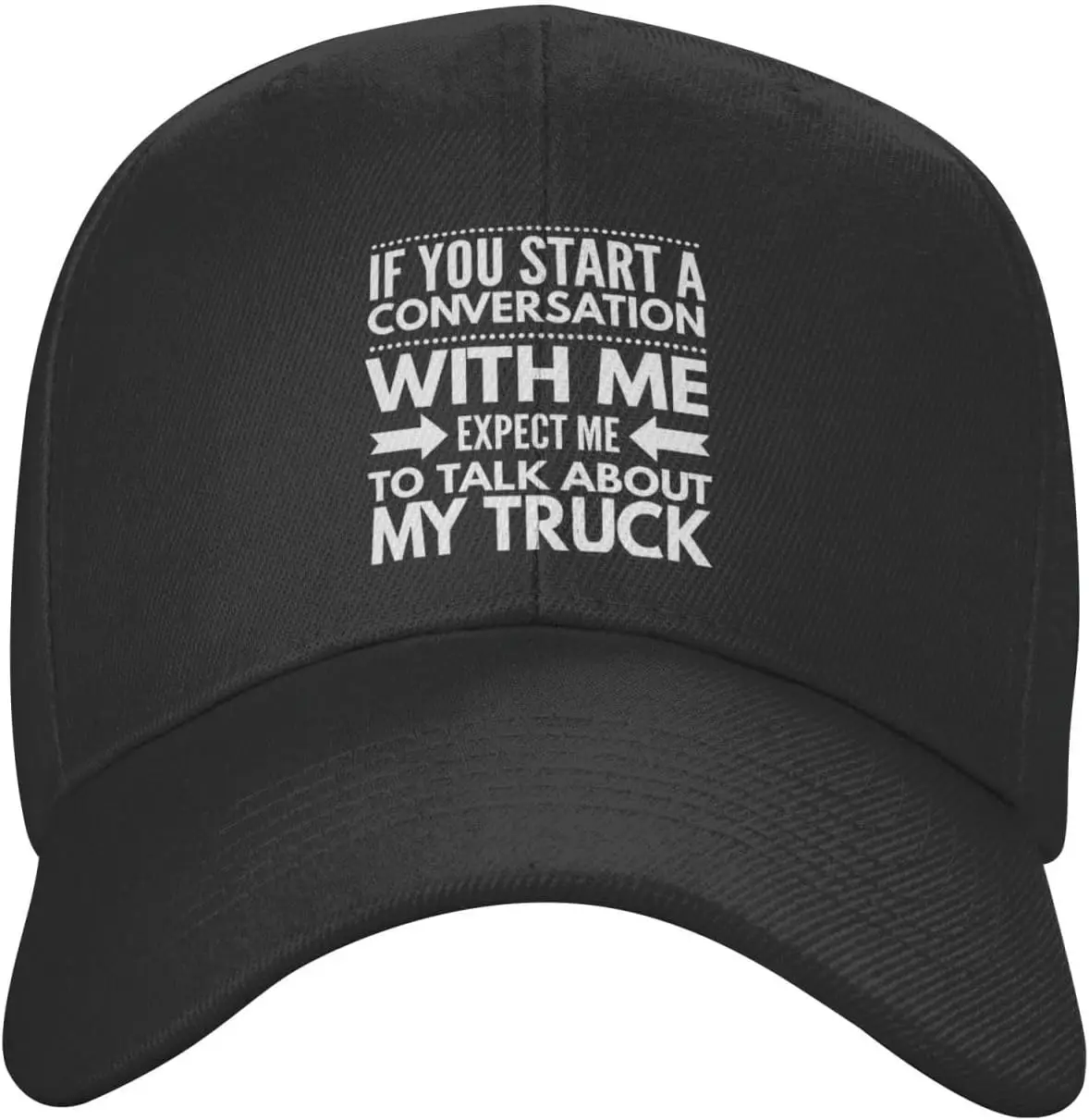 Expect ME to Talk About My Truck Funny Soft Baseball Cap Perfect for Adding a Playful Touch to Your Outfits