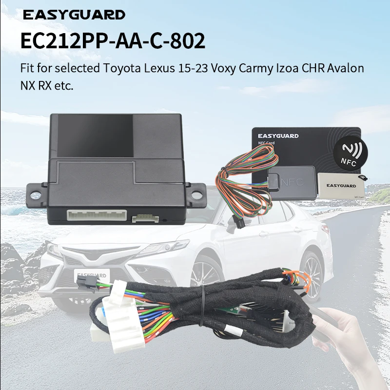 EASYGUARD Plug Play Factory Key Remote Starter System Fit for Selected Toyota Lexus 15-23 Voxy Carmy Izoa CHR Avalon NX RX Etc.