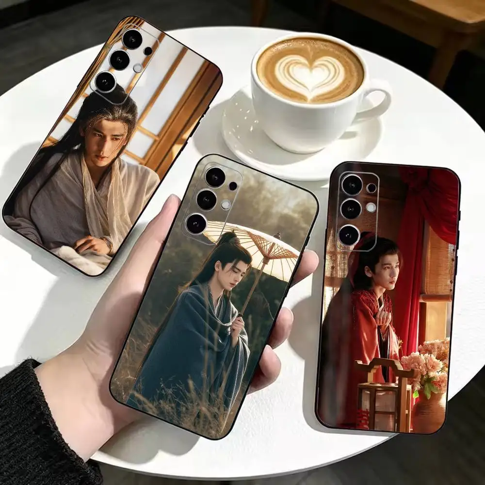 Pursuit Jade Linghe Xie Zheng  Anti-drop Soft Silicone Case for Samsung S26 S24 S23 S22 S21 Ultra Plus FE Lite Black