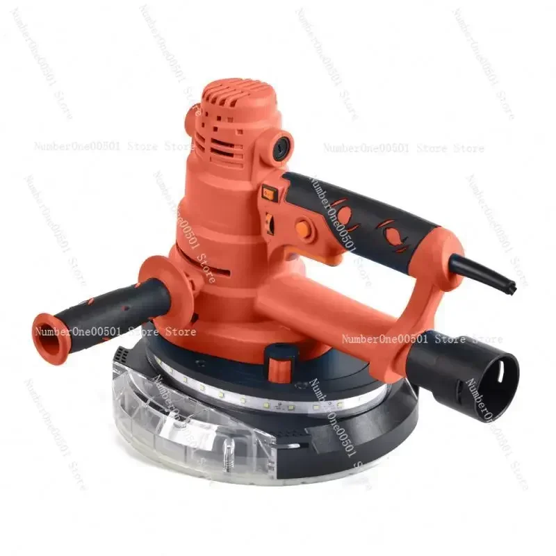 Brushless LED Light with Self-Priming Handheld Multifunctional Putty Machine Matte Leather Brushless Wall Grinding Machine