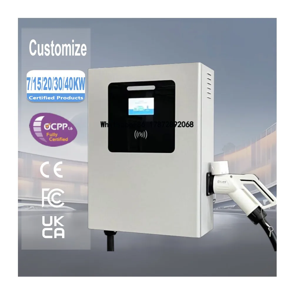 2026 DC Wall-mounted EV Fast Charging Station 7KW 15KW 20KW 21KW 30KW 40KW Dc Ev Charger Home and Commercial Use New Condition