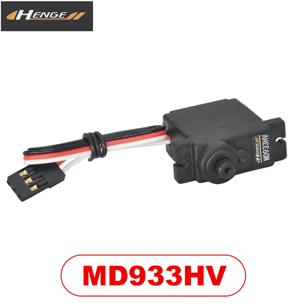 Henge-Digital Servo Motor para Modelo RC, SERVO 6.0V-7.4V, 2.7kg Torque, MD933HV