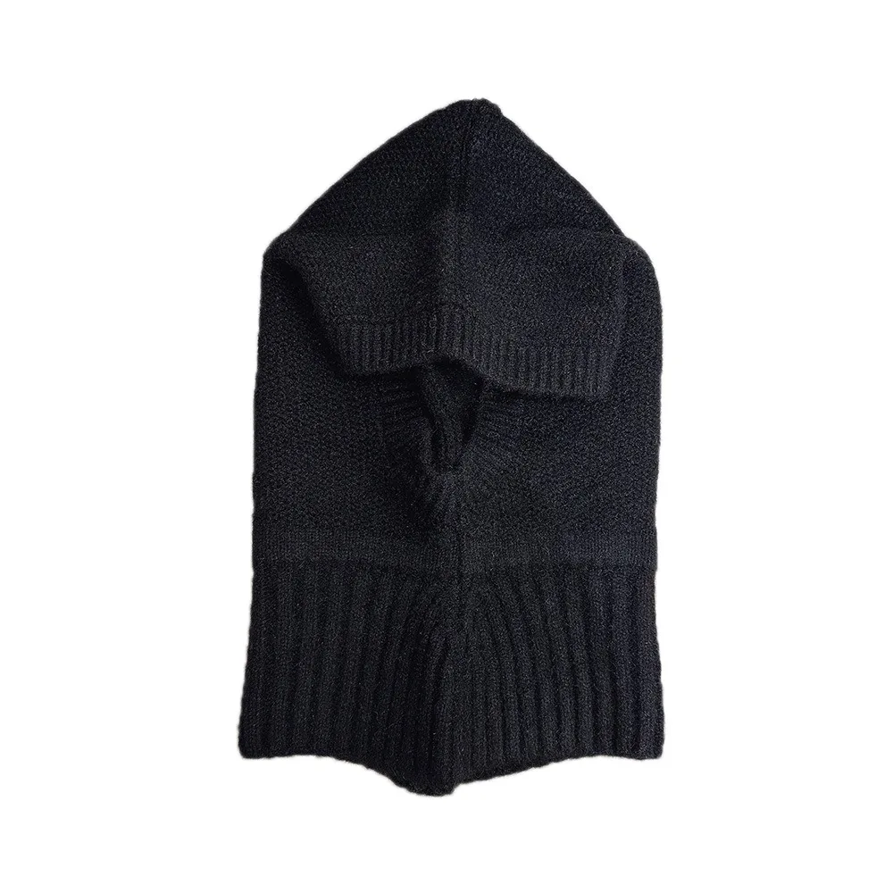 

Мягкий полиэстер, вязаный шарф, шапки, однотонная защита ушей, теплая Балаклава, защита шеи, ветрозащитная теплая шапка-шарф