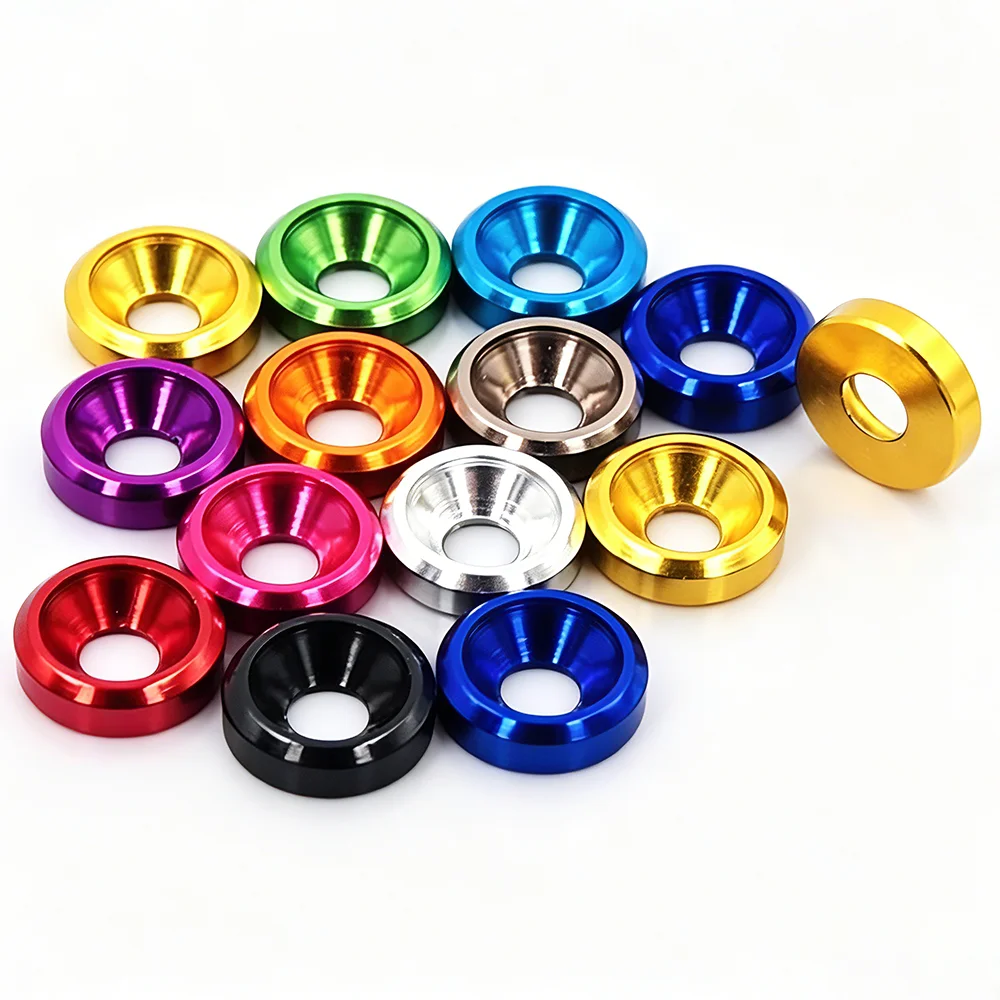 10pcs Aluminum washer M3 color aluminum alloy cap washers for RC model parts for countersunk screws Gasket