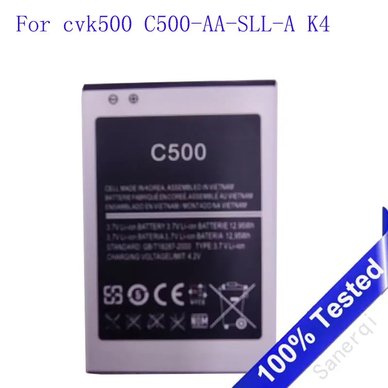 Original High quality 3500MAH 3.7V Battery For cvk500 C500-AA-SLL-A K4 mobile phone battery Bateria