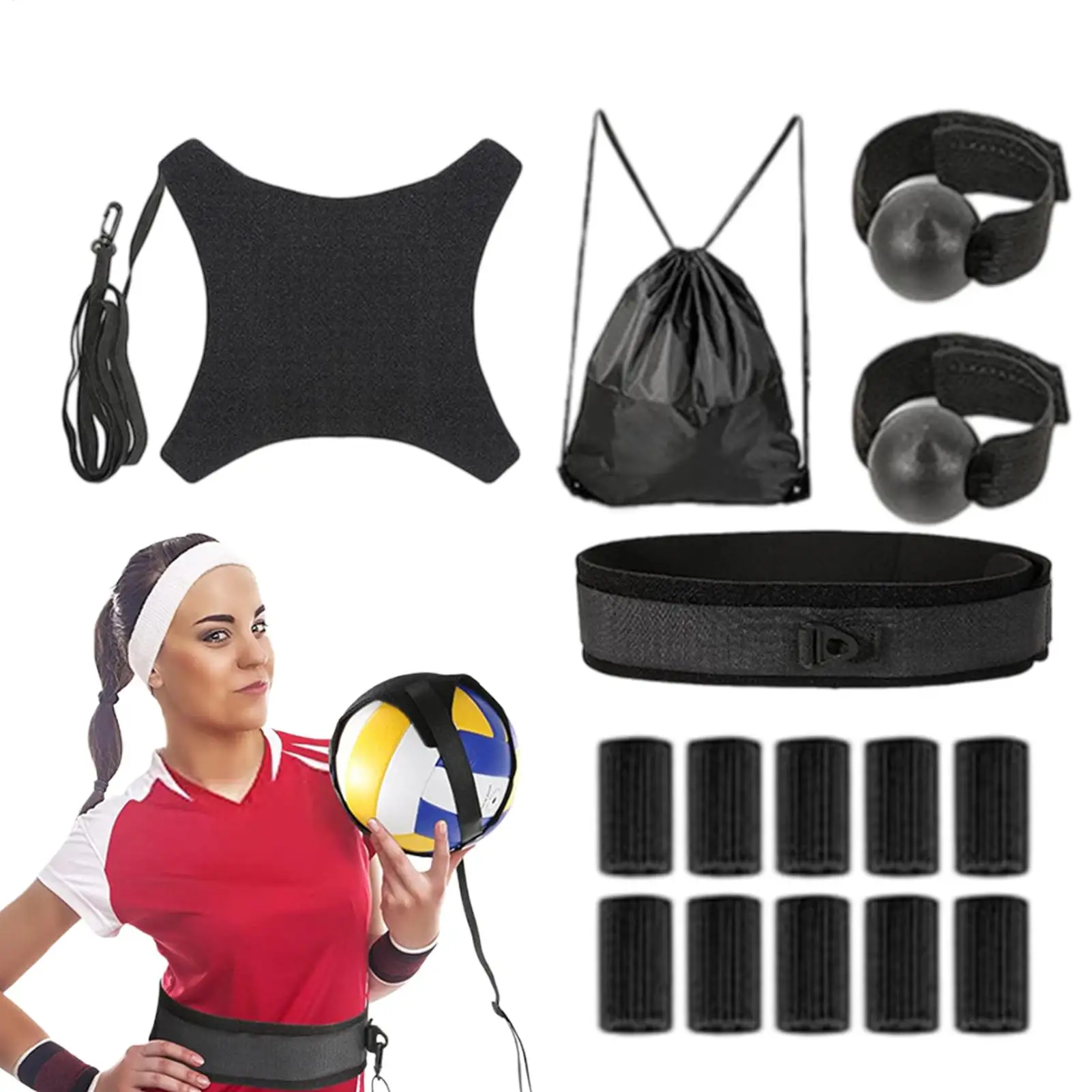 

Volleyball Training Equipment Aid Volleyball Serving Training Tool Solo Ball Sports Serving Practice Supplies For High School