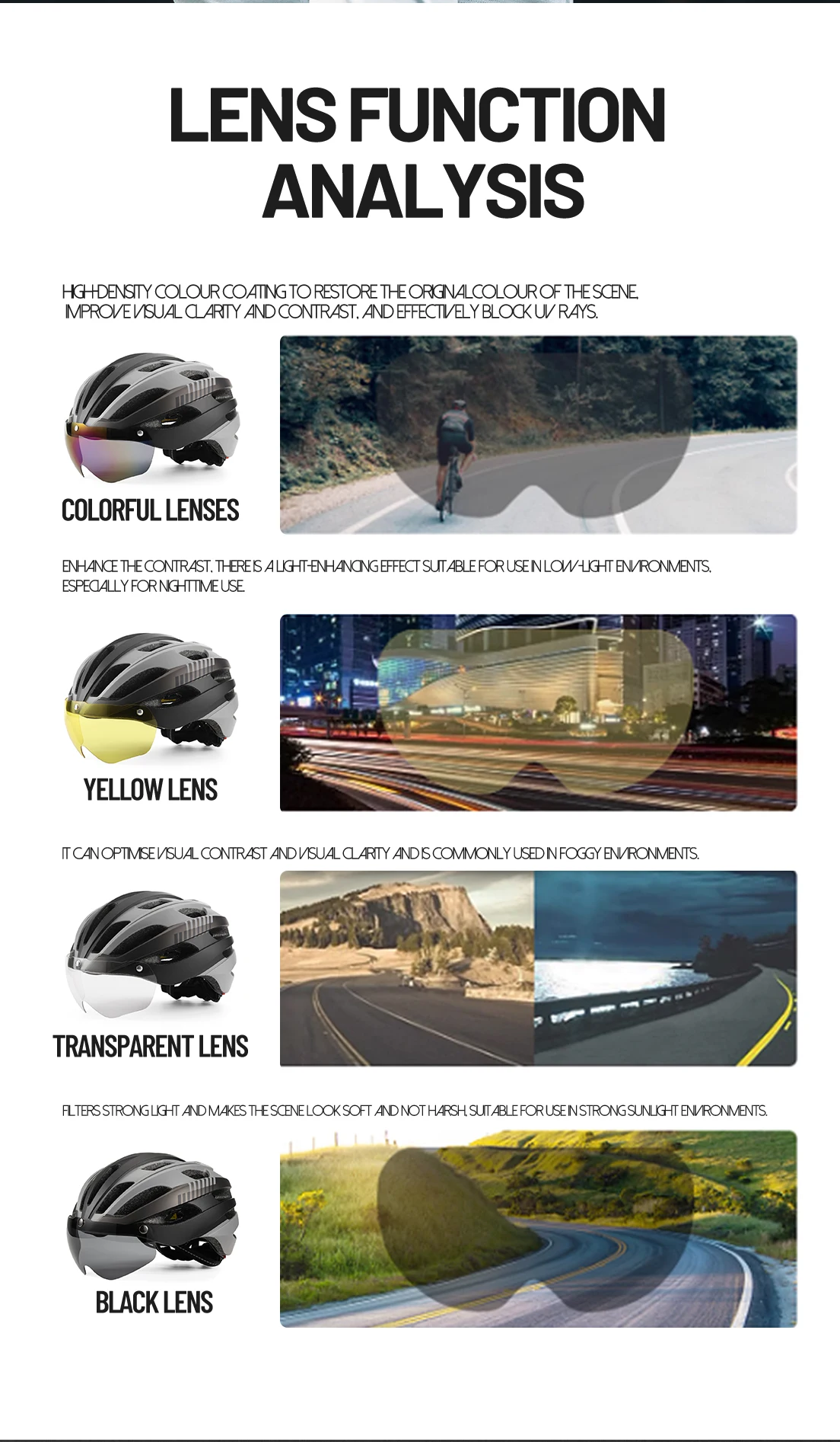 Eastinear Hochwertiger Fahrradhelm, verstellbar, ultraleicht, atmungsaktiv, für Autobahn, MTB, Radfahren, Harthelm mit Schutzbrille – Detail 9