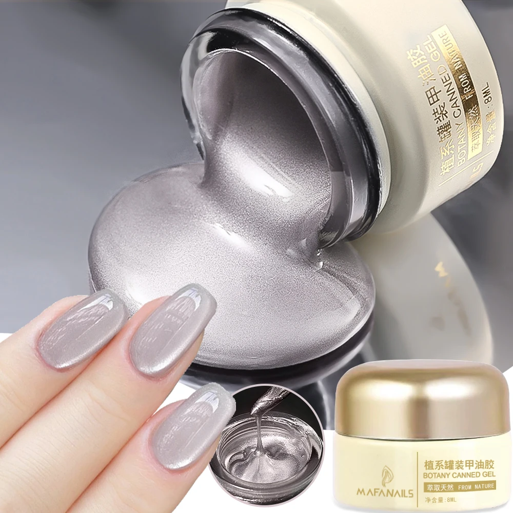 

7.3/8ml Canned Glass Bead Cat Magnetic Gel Nail Polish Shine Porcelain Glass Cat's Eye Nail Gel Water Light Crystal Magnet Gel
