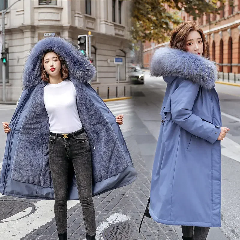 Woman Jackets Women\'s Hooded Puffer Coat Coats Parka New Winter Female Korean Style Clothing Long Aesthetic Clothes Down Jacket