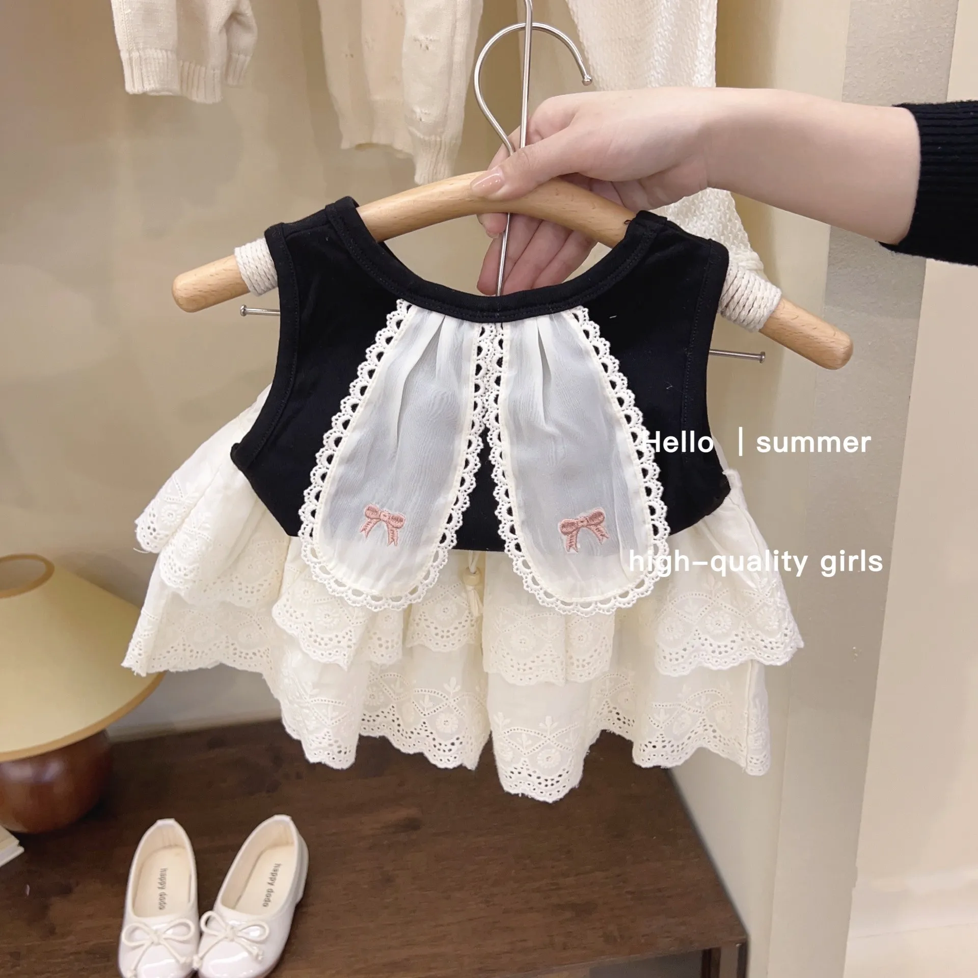 bodysuits & one-pieces lamine yamal free shiping items for girls 2-6Y Mainland China Summer girls fashion COTTON Solid Pullover