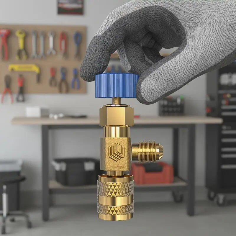 

R410A R22 Car Air Conditioning Refrigerant Adapter Liquid Safety Valve Air Conditioning Repair Car Accessories