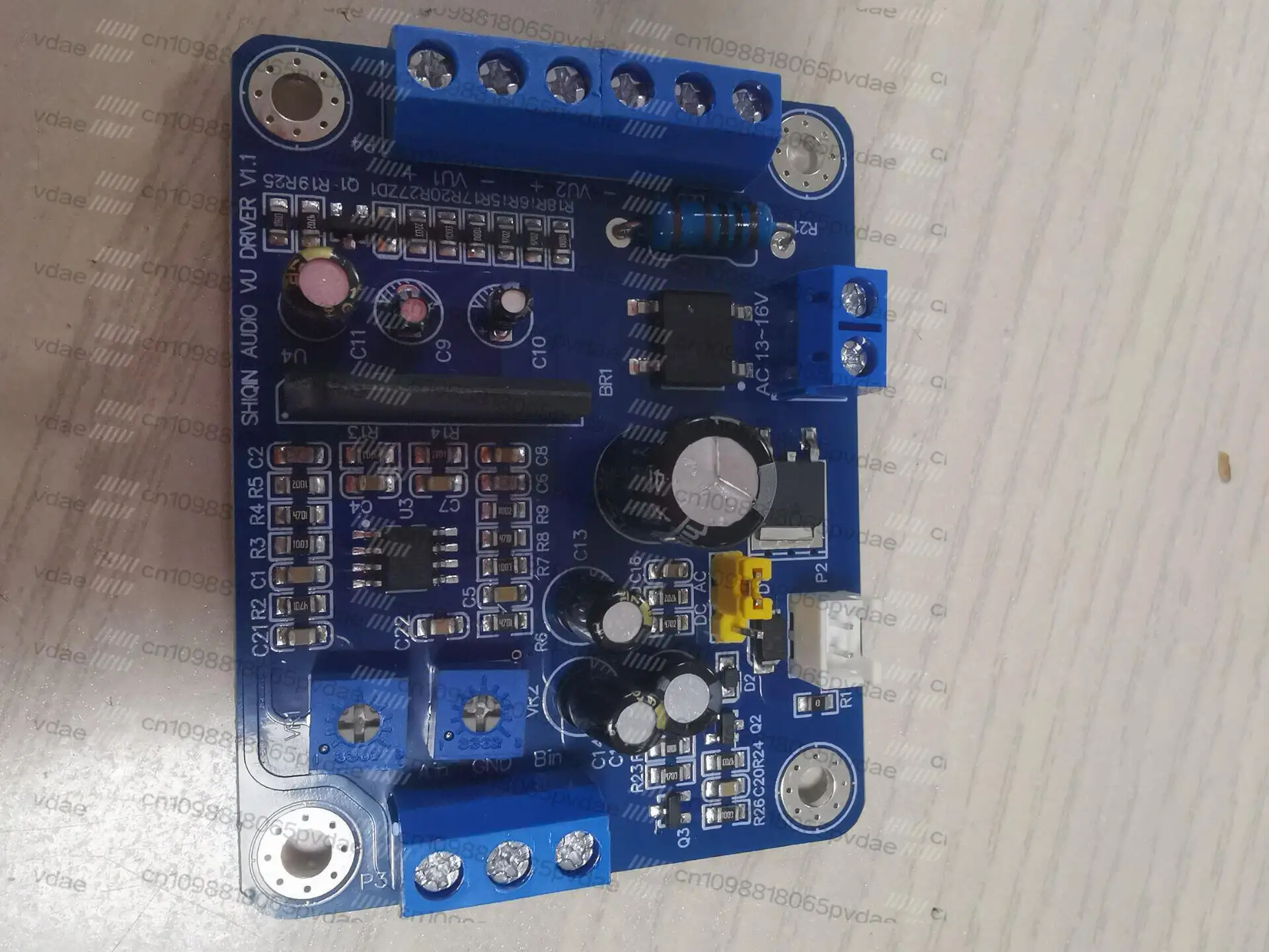 Power amplifier/pre-amplifier/ear amplifier with dynamic compression VU head drive board, professional driver chip BA6138