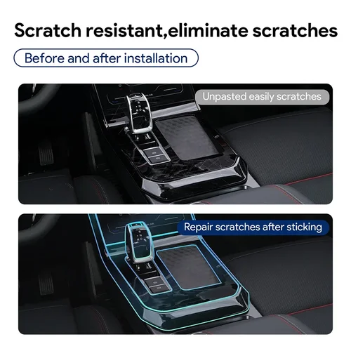 Imagen 2 del producto Para Chery Tiggo 7 Pro 2020-2024 TPU película de pantalla de navegación de coche pegatina protectora de caja de cambios accesorios interiores antiarañazos