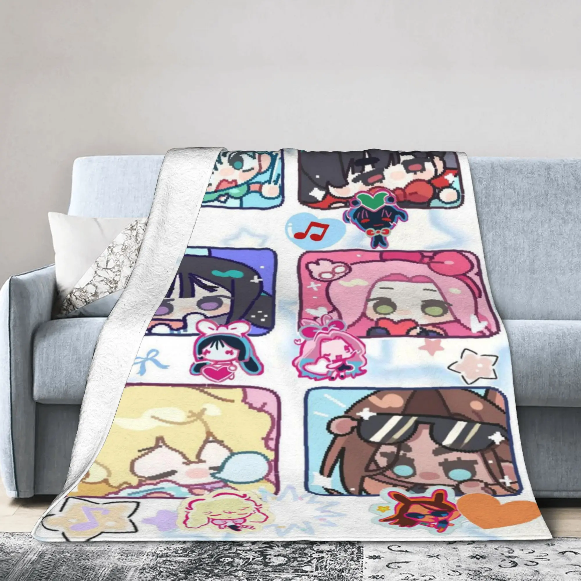 Alien Stage Anime Fleece Throw Blanket VIVINOS MIZI SUA HYUNA Blanket for Sofa Travel Super Soft Bed Rug