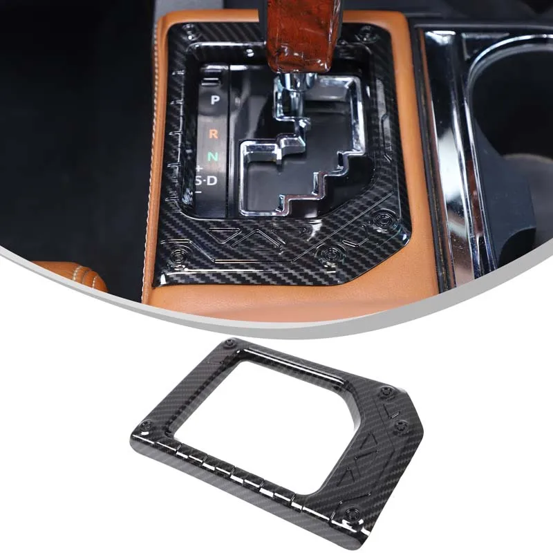 

For Toyota Tundra 2014-2021 ABS carbon fiber car center control gear panel decorative sticker car interior accessories