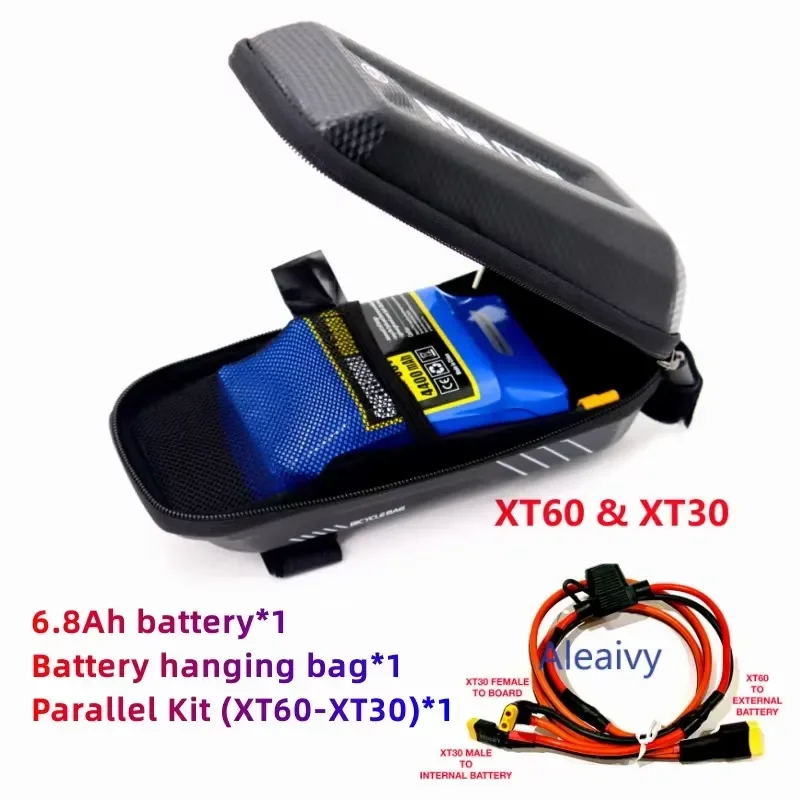  36V 48V Battery 4.4Ah 6.8Ah 10Ah for Xiaomi M365 1S Pro Mi3 Ninebot Max G30 Parallel Expansion with Battery Bag