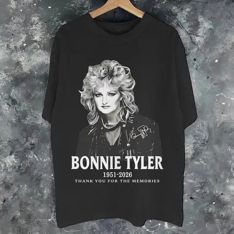 Men Women Fashion rip Bonnie Tyler  1951 2026  Tee T Shirt 100% Cotton  T-shirts Clothing