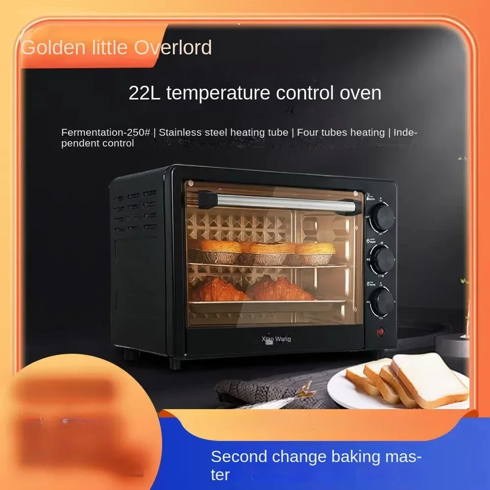 Xiaobawang-horno eléctrico doméstico de 22 litros, utensilio multifuncional de gran capacidad para hornear pasteles y huevos pequeños