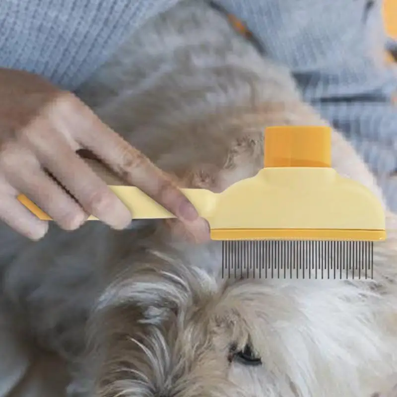 Verzorging Kam Voor Katten Korte En Lange Tanden Massage Kam Voor Gematteerd Haar Knopen Verwijderen Huisdier Accessoires Deshedding Gereedschap Voor