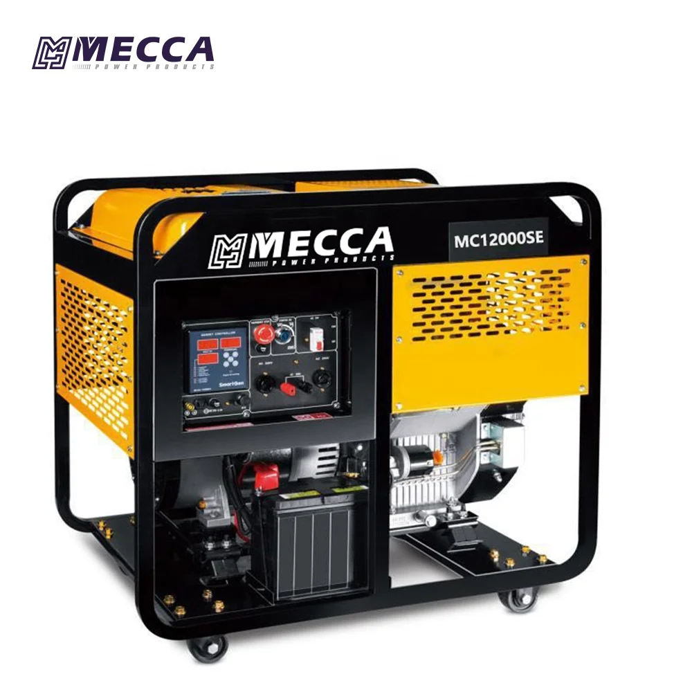 Portable Diesel Generator Two Cylinder 10KW 12KW 15KW Open Silent Type Genset Home