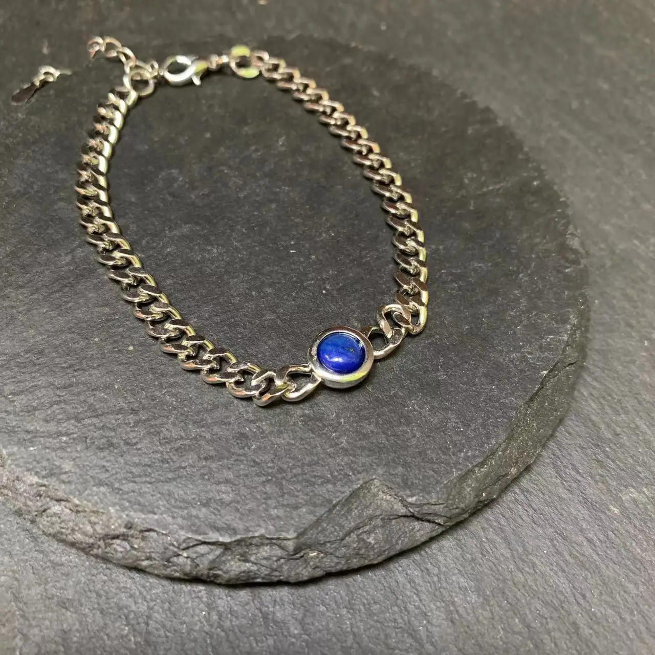 Natural Lapis Bracelets & Bangles For Women Adjustable Fine Jewelry Simple Trendy Bracelet Lucky Chain Bracelet image 5