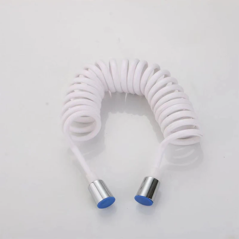 Style Flexible Spring Shower Hose Water Plumbing Toilet Bidet Sprayer Gun Connect Pipe Telephone Line Style 150cm / 200cm