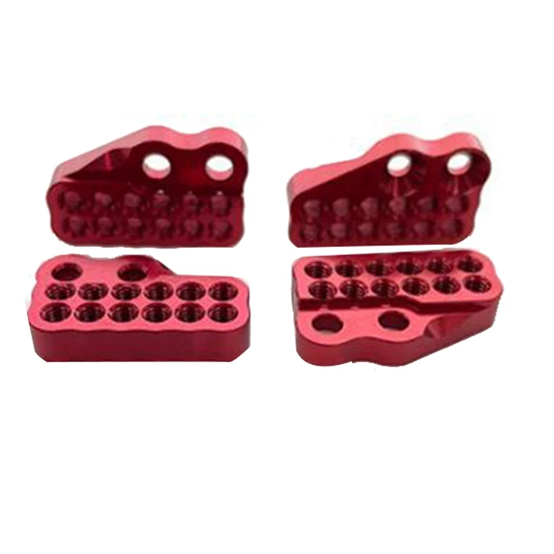 Ammortizzatori in metallo montaggio a codice fisso per Axial Capra 1.9 UTB 1/10 RC accessori per ricambi auto, rosso