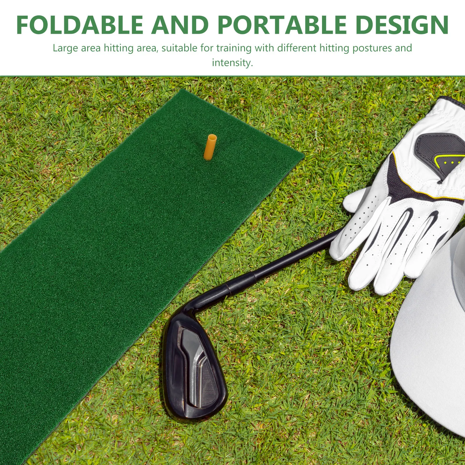 

Golf Turf Mat Artificial Grass Hitting Pad For Indoor Outdoor Practice Swing Chipping Putting Training Skill Improvement Tool