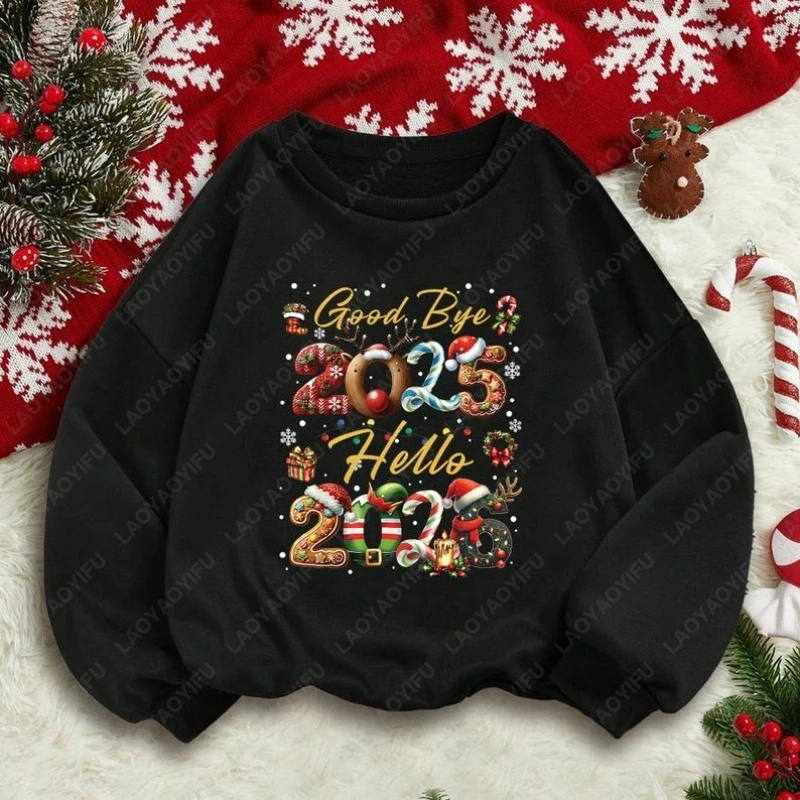 وداعا 2025 مرحبا 2026 خمر السنة الجديدة النص البلوز الرجعية عطلة أرقام الرسم احتفالي ليلة رأس السنة العد التنازلي هوديي