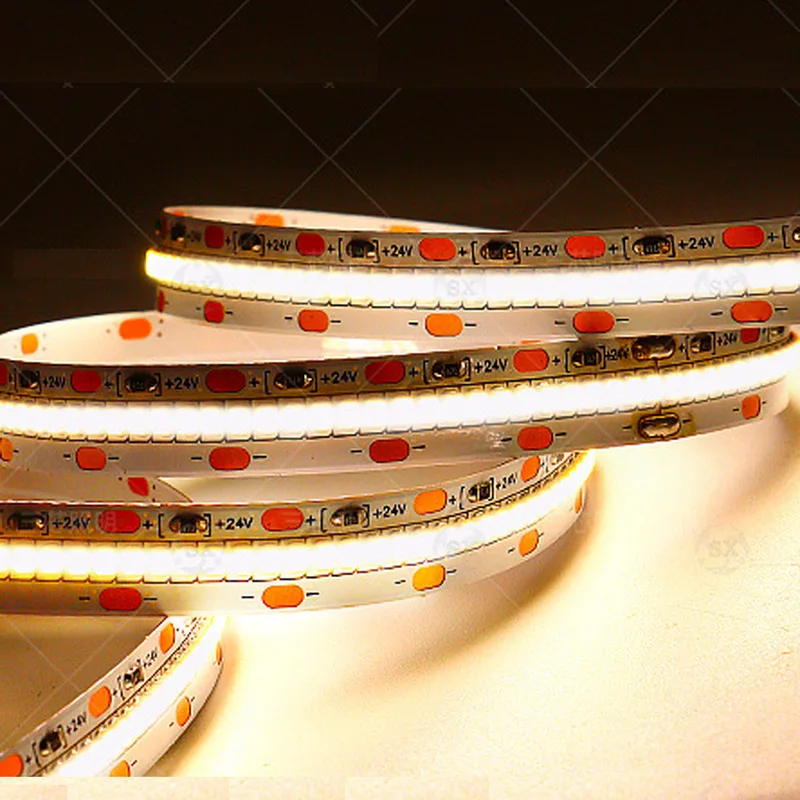 

5m High Density LED Strip Waterproof Outdoor Indoor 420 led/m 24v Cabinet Linear Soft Flexible Tape Wall Light 3000k 4000k 6000k