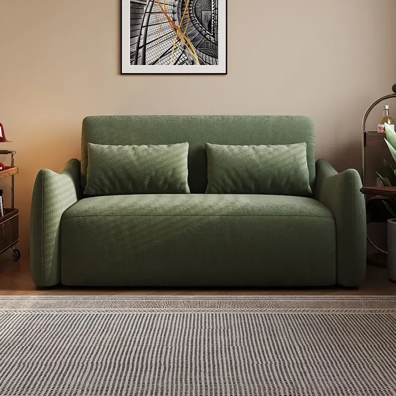 Intelligent electric sofa bed, multi-functional folding, retractable small apartment bedroom, dual-purpose removable, washable