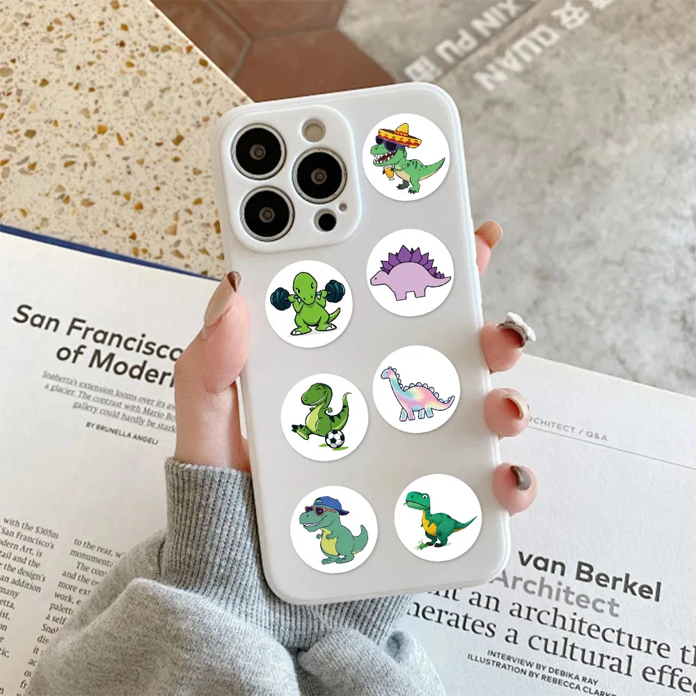 500 pezzi di dinosauro cartone animato decorazione piccolo modello rotolo bagaglio fai da te tazza d'acqua album fatto a mano adesivi regalo ricompensa dinosauro